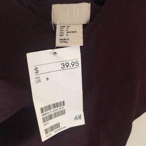 H&M Plum Flared Dress